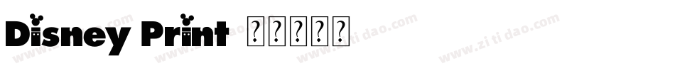 Disney Print字体转换